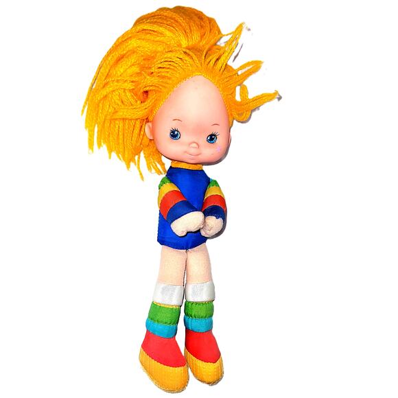 10" Vintage 1983 Rainbow Bright Doll Stuffy W/O Dress Hallmark Mattel #7 - Picture 1 of 11